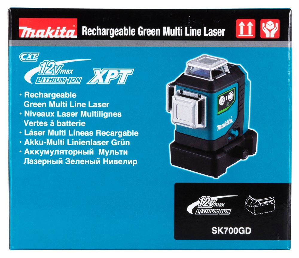 GD Nivel Láser Multilínea 360° Cxt® Makita SK700 35 M 2 Mm Verde 0 AH - Imagen 17