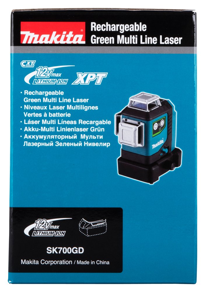 GD Nivel Láser Multilínea 360° Cxt® Makita SK700 35 M 2 Mm Verde 0 AH - Imagen 18