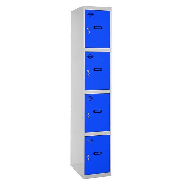 Simonlocker PROF MON 4 Puerta 1/4 400 GR/AZ Simonrack 1800X400 Azul