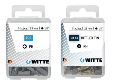 5 Puntas en cajita de plástico largo 25 mm (PH 2 DIAMOND FLEX)