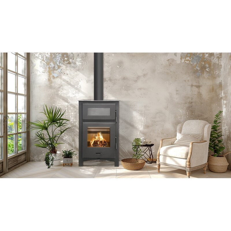 Estufa de leña Fogosur Greta con horno