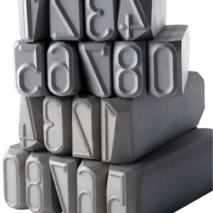 Juego numeración medidas especiales 9 piezas (0-9) Standard (20 mm)