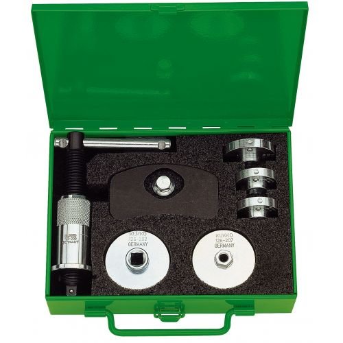 de Herramientas para Reposición de Pistones de Frenos de Disco (10 Piezas, con 7 Adaptadores) Kukko KUKKO-126-30-JUEGO corte perforación
