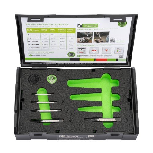 5 Extractores de Tornillos con Estriado Fino (3 a 18 Mm) Kukko KUKKO-49-A-JUEGO otro