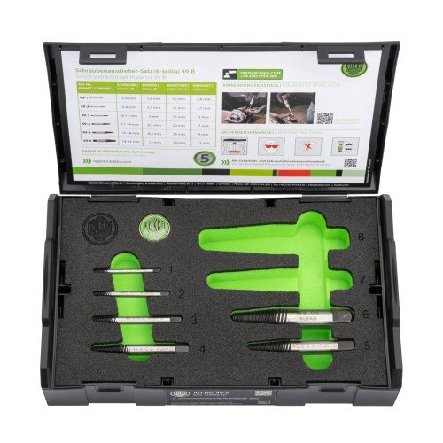 6 Extractores de Tornillos con Estriado Fino (3 a 24 Mm) Kukko KUKKO-49-B-JUEGO otro