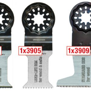 Hojas de sierra oscilantes para madera 3900 (juego de 3 uds)