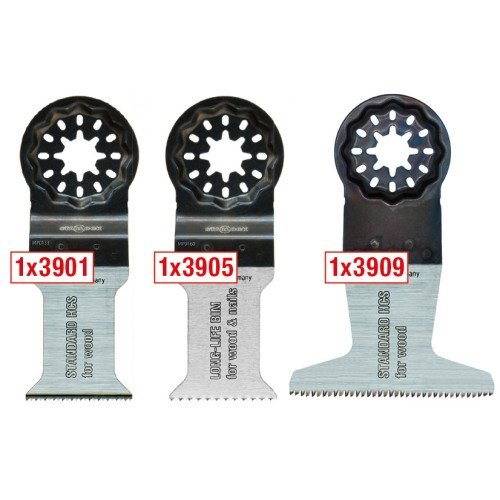 3-HOJAS de Sierra Oscilantes para Madera 3900 (juego de 3 Uds) Mps MPS-3900-SET herramienta eléctrica