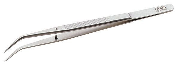 Pinzas precisión soldadura acodadas Inox