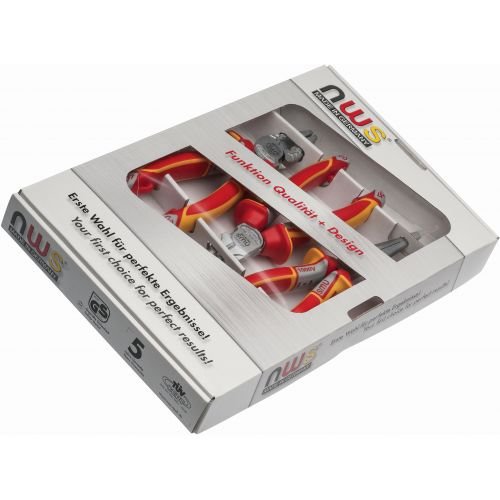 3 Alicates VDE (combimax 180 + Corte Diagonal 160 Mod Sueco+ Boca Semiredonda Recta 205) Nws NWS-782-JUEGO otro