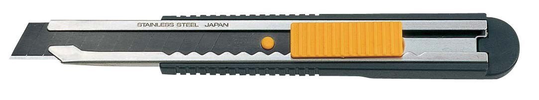 Cúter con bloqueo automático especial para empapelado de paredes con cuchilla negra ultra afilada de 12,5 mm