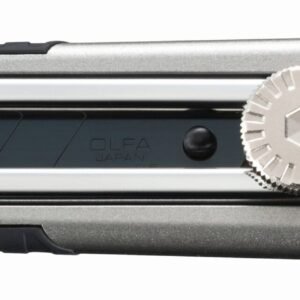 Cúter de aluminio con bloqueo manual y cuchilla extra afilada de 18 mm