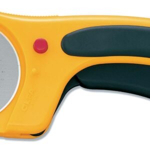 Cúter rotativo con botón pulsador de bloqueo y cuchilla circular de 60 mm