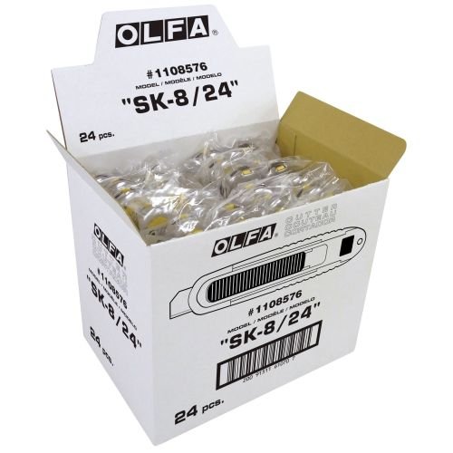 de Seguridad con Cuchilla Trapezoidal de 18 Mm en Bolsa de Plástico Olfa OLFA-SK-8/24-CUTTER otro
