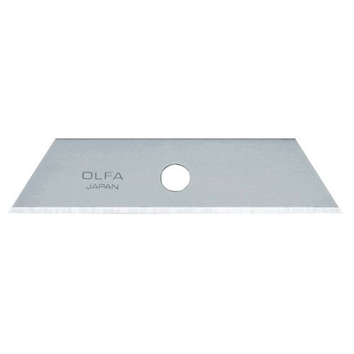 Olfa-SKB-2/50-Pack de 50 cuchillas trapezoidales 72x17,5 mm plateadas