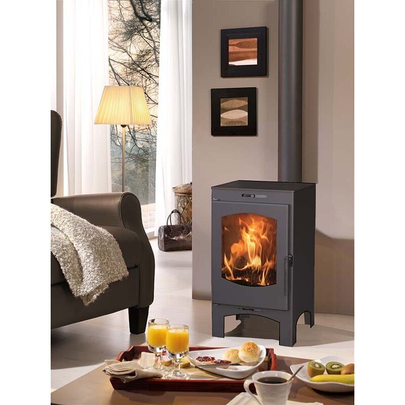 Estufa de Leña Panadero Lugano Ecodesign 40 Cm