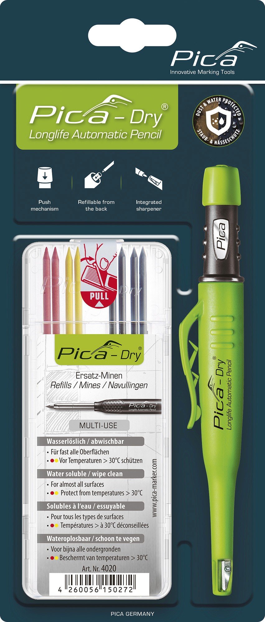 Packs de marcador 3030 Pica-Dry® y estuche de 8 minas 4040