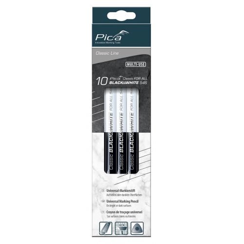 PICA-546/24-10-LÁPIZ Universal Pica Classic Black-white 546 (en Caja de 10 Uds ) otro
