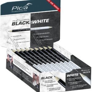 Lápiz universal de boble punta negra y blanca (granel)