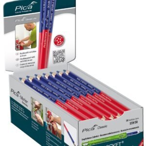 Lápiz de doble punta roja y azul (granel)