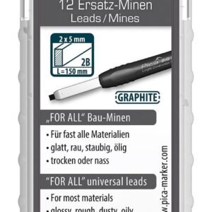 Estuche con 12 minas de grafito
