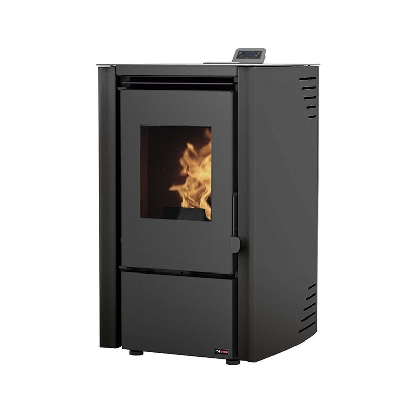 Estufa de pellet Redpod first 6 KW Negro