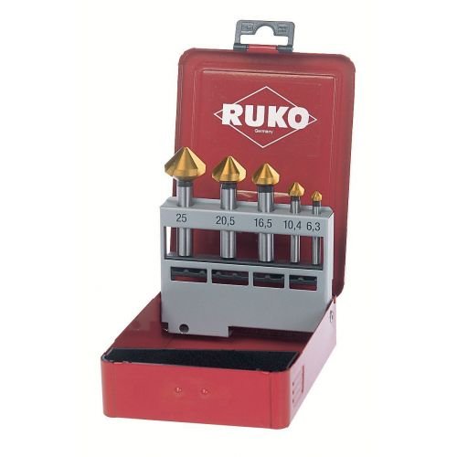 de 5 Avellanadores Cónicos DIN 335 Forma C 90° Hss-tin Ruko RUKO-102154T-JUEGO otro