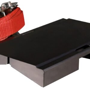 Plato de sujeción para tuberías (220x130x28 mm) + Correa de sujeción de 2 m