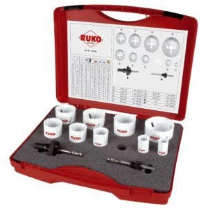 Juego de 8 coronas perforadoras HSS-Co 8 para electricidad tipo EK2