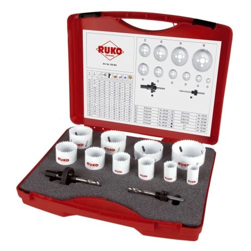 de 12 Coronas Perforadoras Hss-co 8 para Mantenimiento Tipo Super Ruko RUKO-126304-JUEGO otro