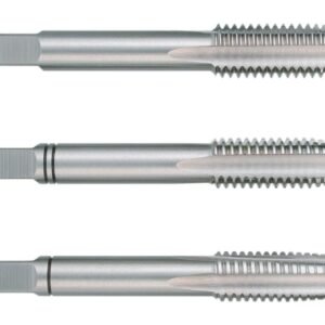 Juego de 3 machos para roscar a mano M DIN 352 HSS rectificados con rosca izquierda M20