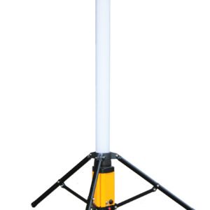 Luz LED 6.000 lm recargable en 360° sobre trípode y cargador rápido