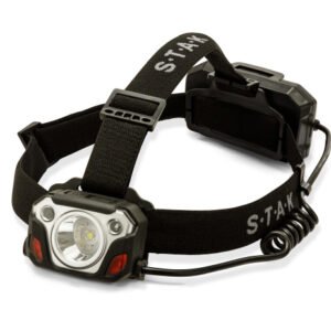 Linterna frontal recargable de 10W, 1200 lúmenes, con reflector CAESAR