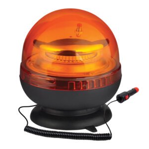 Baliza giratoria 12/24 V con base magnética y conector mechero, 20 W