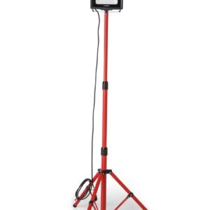 Foco de trabajo LED SMD IP65 50W negro 4000K con trípode y cable de 3m WAINGRO + TRÍPODE