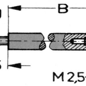 Alargos para comparadores analógicos y digitales Largo 100 mm
