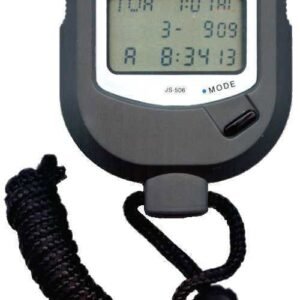 Cronómetro electrónico digital, Control de tiempo seg. 1/100, 7 Dígitos