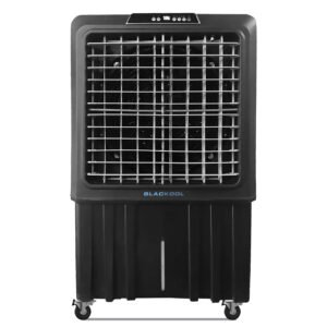 Climatizador evaporativo industrial BLACKOOL12 · hasta 150 m² · caudal 12000 m³/h · depósito 100 L