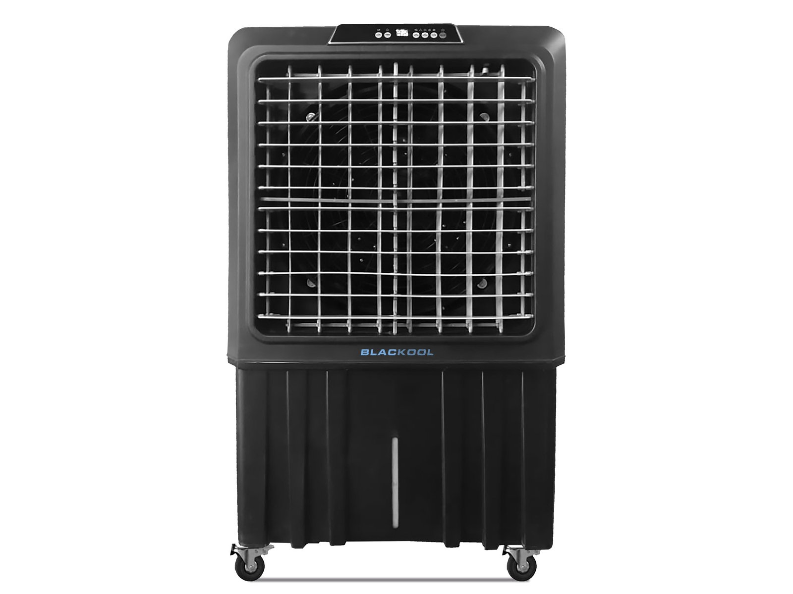 Climatizador evaporativo industrial BLACKOOL12 · hasta 150 m² · caudal 12000 m³/h · depósito 100 L