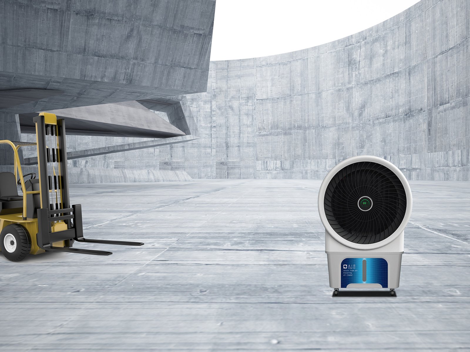 Climatizador evaporativo industrial MCONFORT AirEngine · hasta 80 m² · caudal 6000 m³/h · depósito 80 L - Imagen 6
