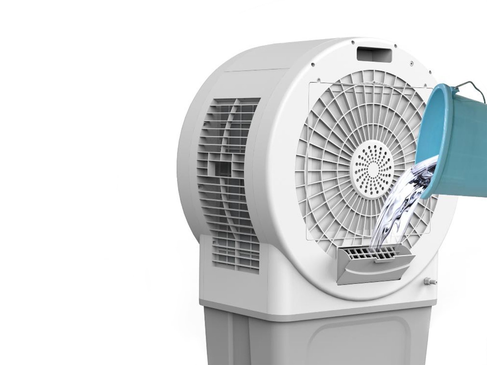 Climatizador evaporativo industrial MCONFORT AirEngine · hasta 80 m² · caudal 6000 m³/h · depósito 80 L - Imagen 3