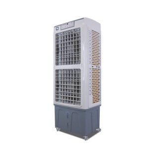 Climatizador evaporativo portátil MCONFORT E100 Duo · hasta 120 m² · caudal 10000 m³/h · depósito 35 L