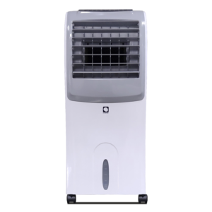 Climatizador evaporativo portátil MCONFORT E1200 · hasta 25 m² · caudal 1300 m³/h · depósito 10 L