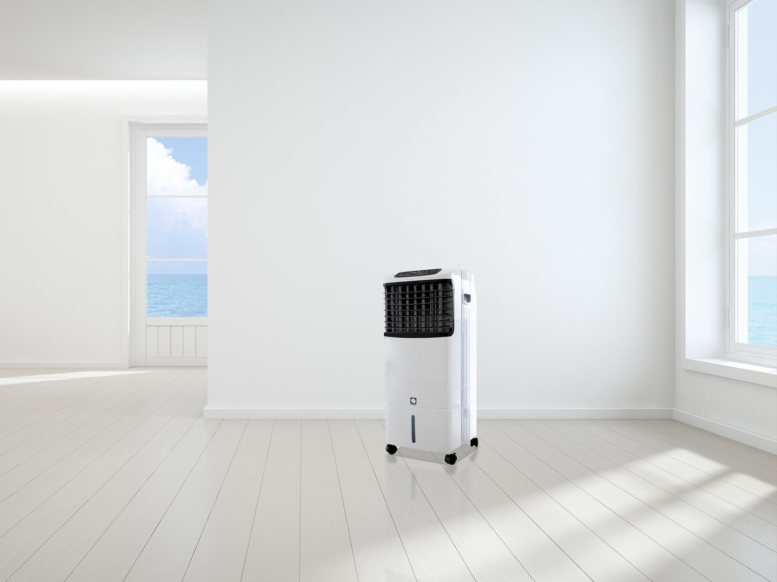 Climatizador evaporativo portátil MCONFORT E1300C · hasta 25 m² · caudal 1300 m³/h · depósito 10 L - Imagen 6
