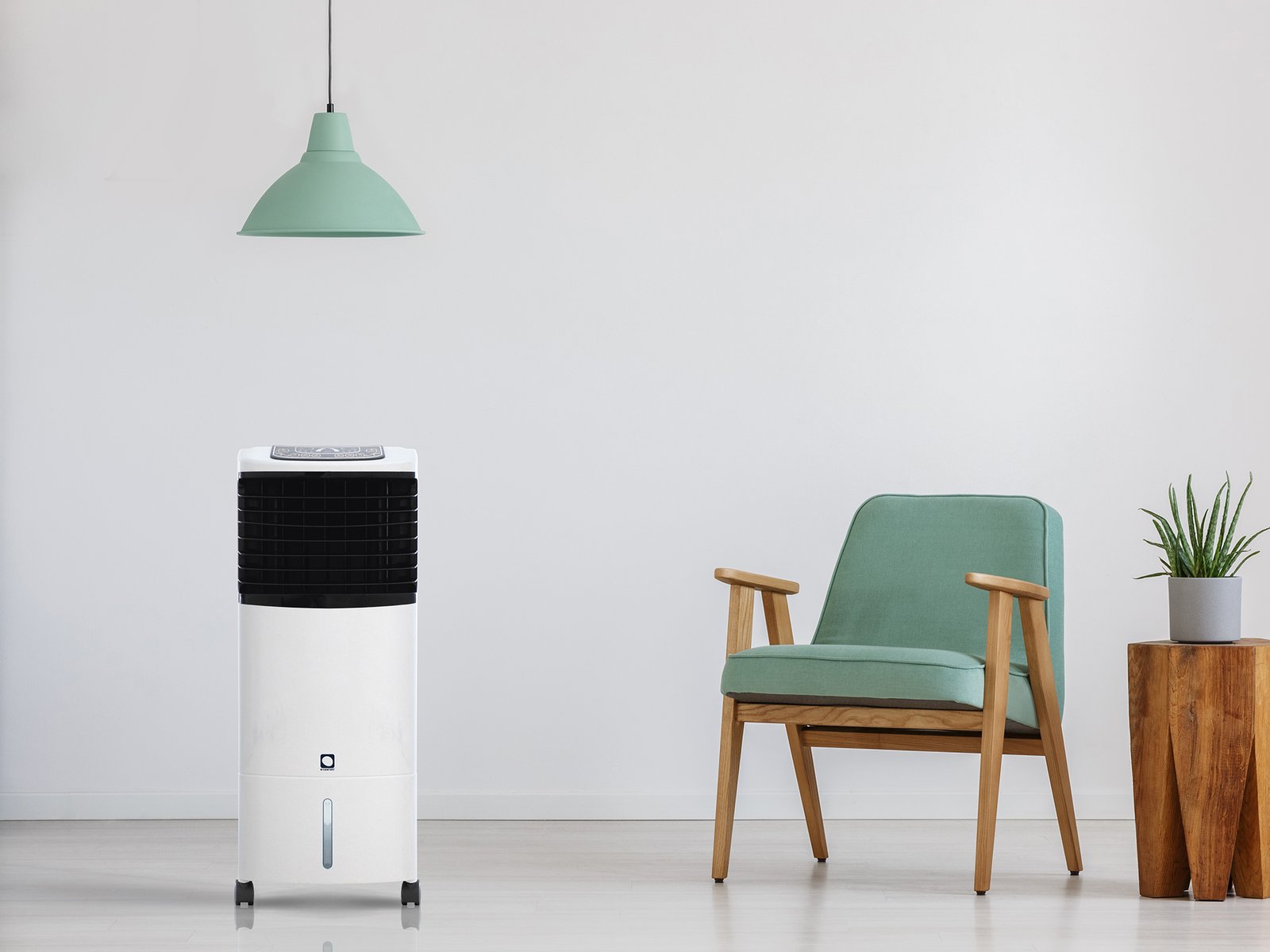 Climatizador evaporativo portátil MCONFORT E1300C · hasta 25 m² · caudal 1300 m³/h · depósito 10 L - Imagen 5