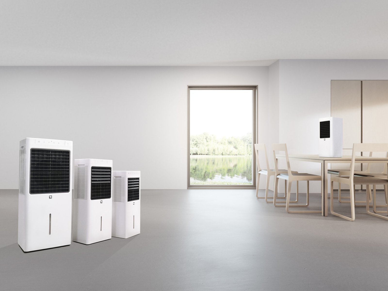 Climatizador evaporativo portátil MCONFORT ELITE 14 · hasta 25 m² · caudal 1400 m³/h · depósito 13 L - Imagen 7