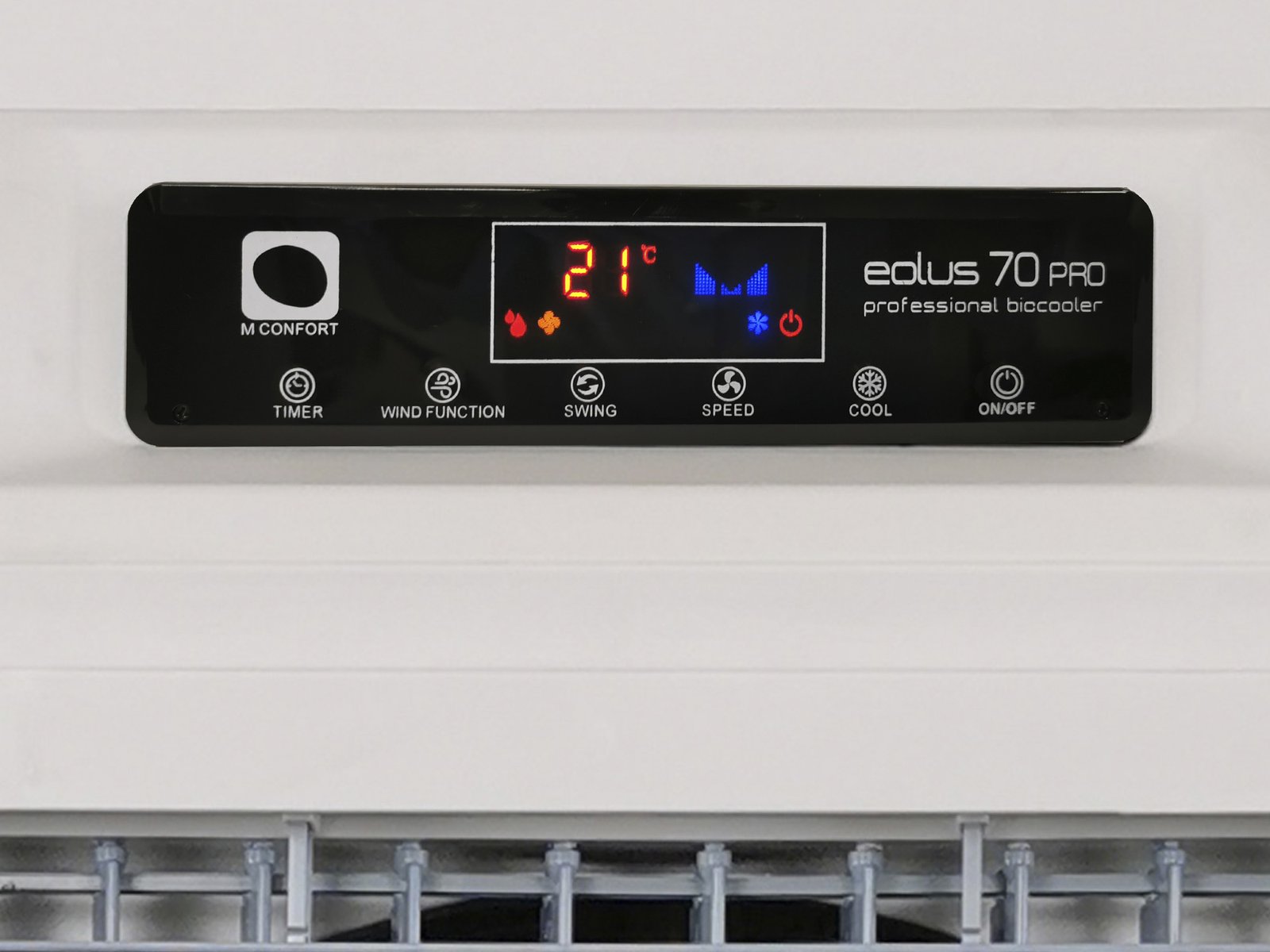 Climatizador evaporativo industrial MCONFORT EOLUS 70 Pro · hasta 100 m² · caudal 7000 m³/h · depósito 50 L - Imagen 6