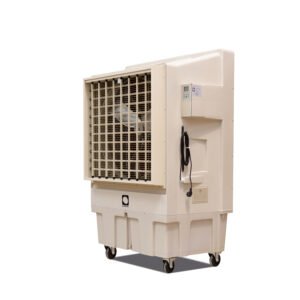 Climatizador evaporativo industrial MCONFORT IC18000 · hasta 200 m² · caudal 18000 m³/h · depósito 96 L