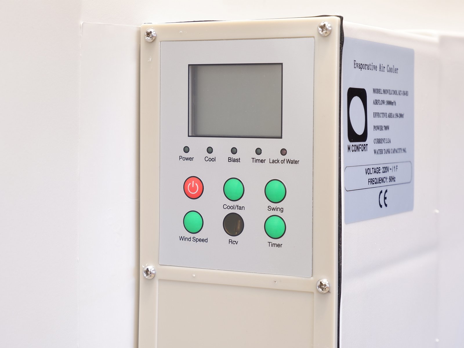 Climatizador evaporativo industrial MCONFORT IC18000 · hasta 200 m² · caudal 18000 m³/h · depósito 96 L - Imagen 2