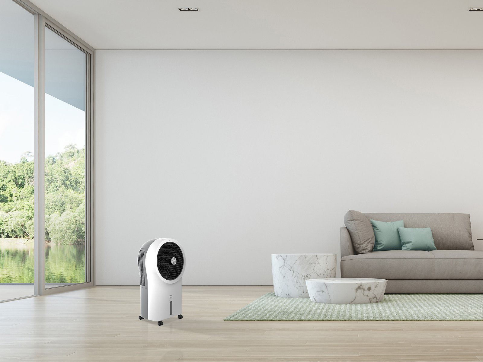 Climatizador evaporativo portátil MCONFORT SMALL · hasta 20 m² · caudal 800 m³/h · depósito 6 L - Imagen 3