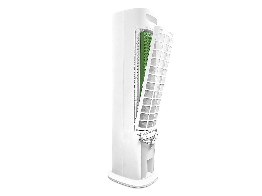 Climatizador evaporativo portátil MCONFORT TOWER · hasta 15 m² · caudal 800 m³/h · depósito 8 L - Imagen 3